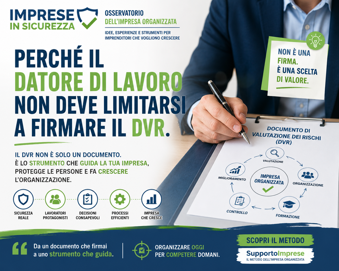 Perche' il Datore di Lavoro non deve limitarsi a firmare il DVR